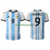 Maillot de Supporter Argentine Julian Alvarez 9 Domicile Coupe du Monde 2022 Pour Homme